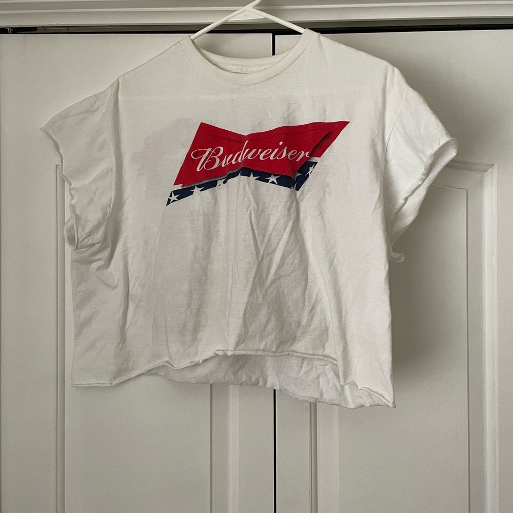 Crop Budweiser T shirt